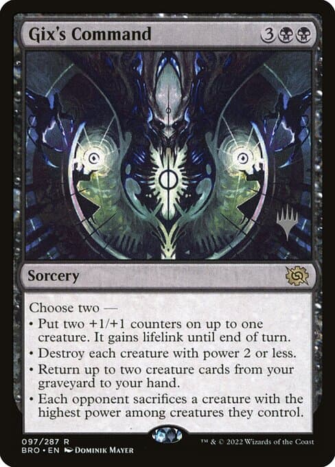 Gix's Command from The Brothers' War Promos (Rare)