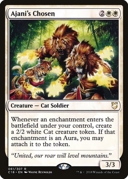 Ajani's Chosen from Commander 2018 (Rare)