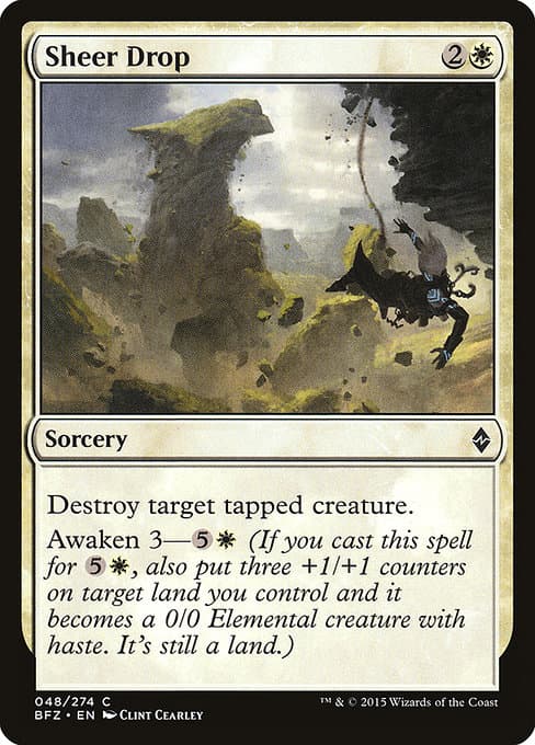 Sheer Drop from Battle for Zendikar (Common)