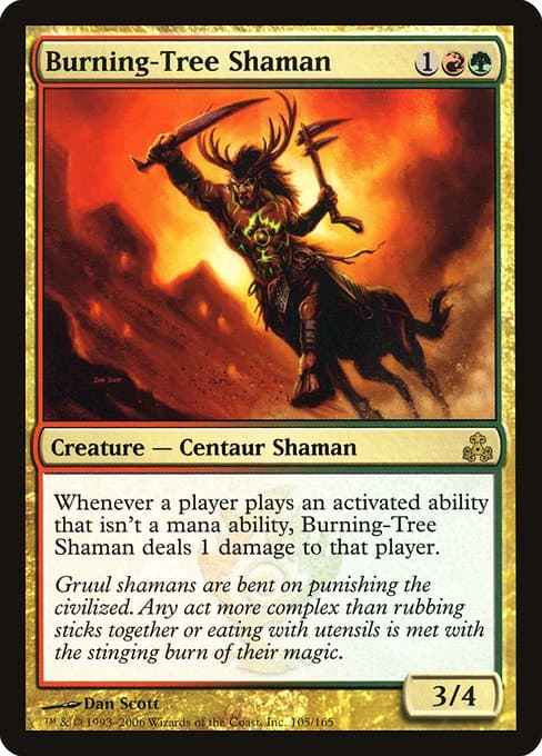 Burning-Tree Shaman from Guildpact (Rare)