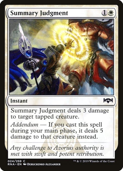 Summary Judgment from Ravnica Allegiance (Common)