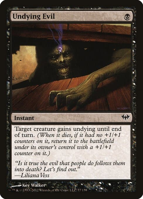 Undying Evil from Dark Ascension (Common)