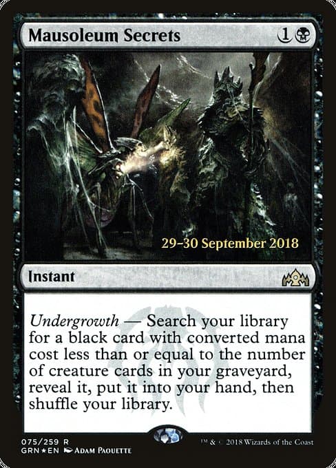 Mausoleum Secrets from Guilds of Ravnica Promos (Rare)