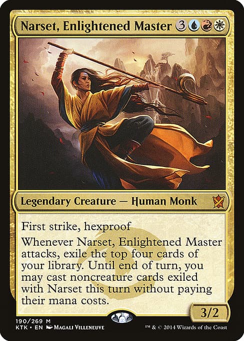Narset, Enlightened Master from Khans of Tarkir (Mythic)