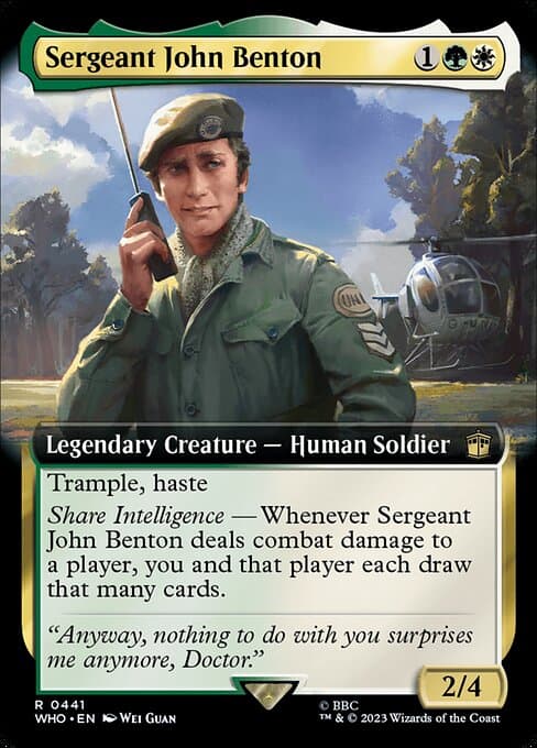 Sergeant John Benton from Doctor Who (Rare)