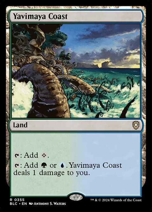 Yavimaya Coast from Bloomburrow Commander (Rare)