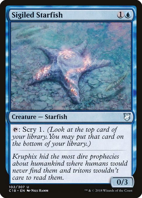 Sigiled Starfish from Commander 2018 (Uncommon)