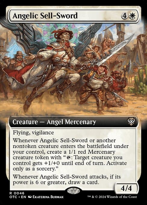 Angelic Sell-Sword from Outlaws of Thunder Junction Commander (Rare)