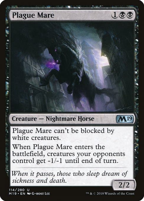 Plague Mare from Core Set 2019 (Uncommon)