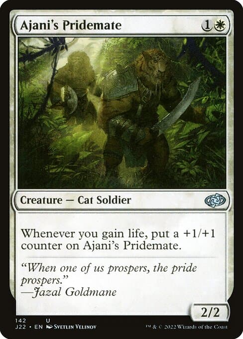 Ajani's Pridemate from Jumpstart 2022 (Uncommon)