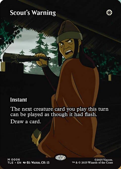 Scout's Warning from Avatar: The Last Airbender Eternal (Mythic)