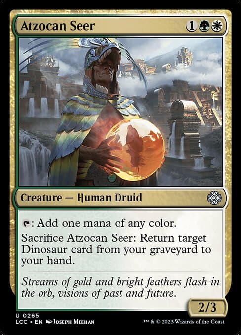 Atzocan Seer from The Lost Caverns of Ixalan Commander (Uncommon)