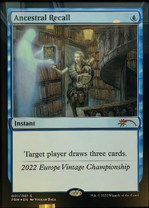 Ancestral Recall from Vintage Championship (Special)