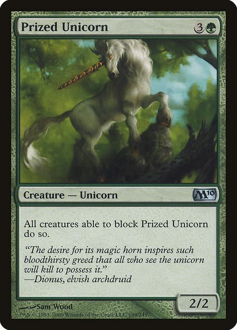 Prized Unicorn from Magic 2010 (Uncommon)