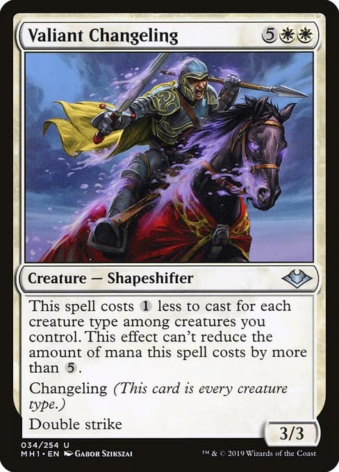 Valiant Changeling from Modern Horizons (Uncommon)