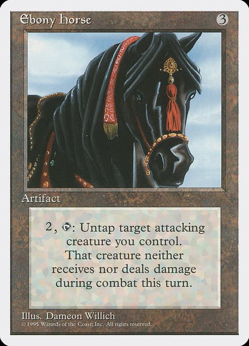 Ebony Horse from Fourth Edition (Rare)