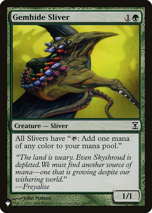 Gemhide Sliver from The List (Common)