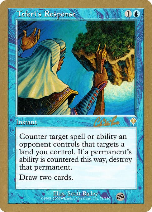 Teferi's Response from World Championship Decks 2002 (Rare)