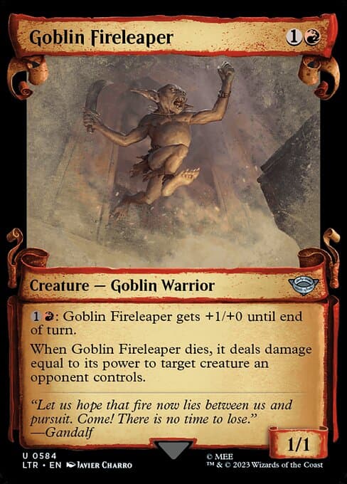 Goblin Fireleaper from The Lord of the Rings: Tales of Middle-earth (Uncommon)