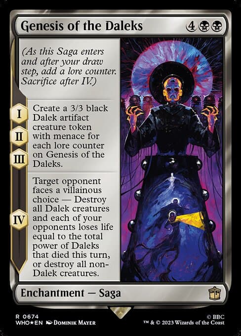 Genesis of the Daleks from Doctor Who (Rare)