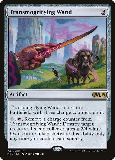 Transmogrifying Wand from Core Set 2019 (Rare)