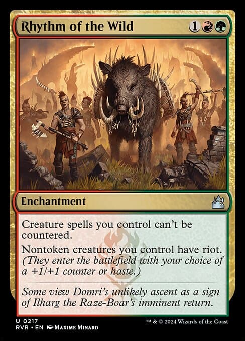 Rhythm of the Wild from Ravnica Remastered (Uncommon)