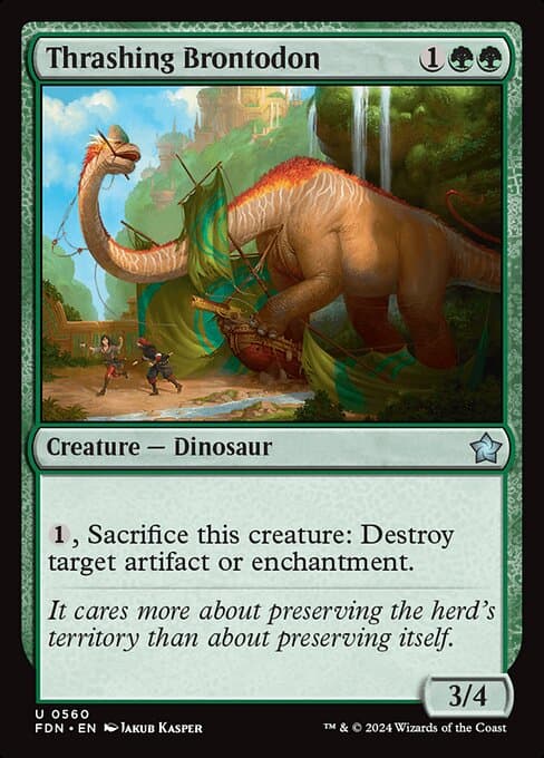 Thrashing Brontodon from Foundations (Uncommon)