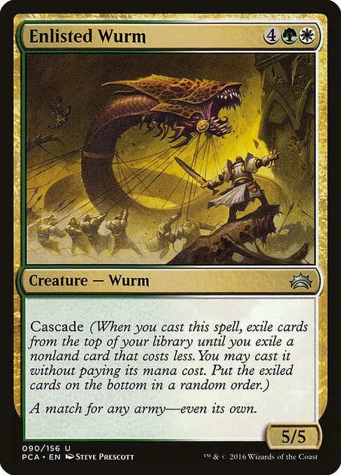 Enlisted Wurm from Planechase Anthology (Uncommon)