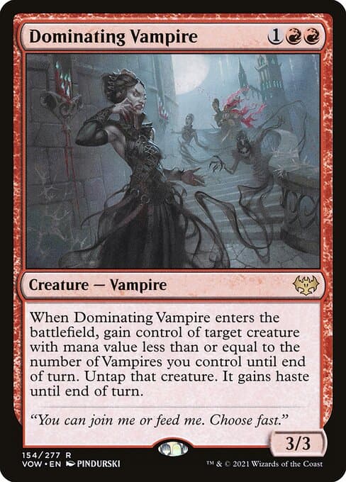 Dominating Vampire from Innistrad: Crimson Vow (Rare)