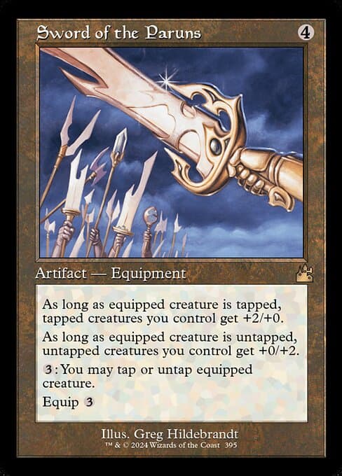 Sword of the Paruns from Ravnica Remastered (Rare)