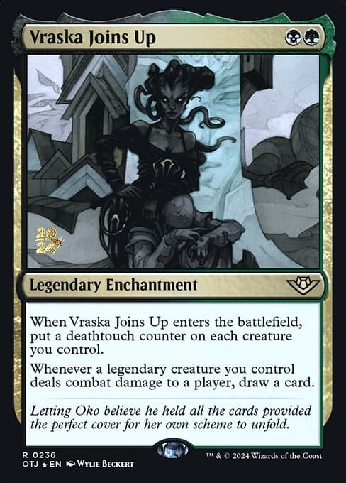 Vraska Joins Up from Outlaws of Thunder Junction Promos (Rare)