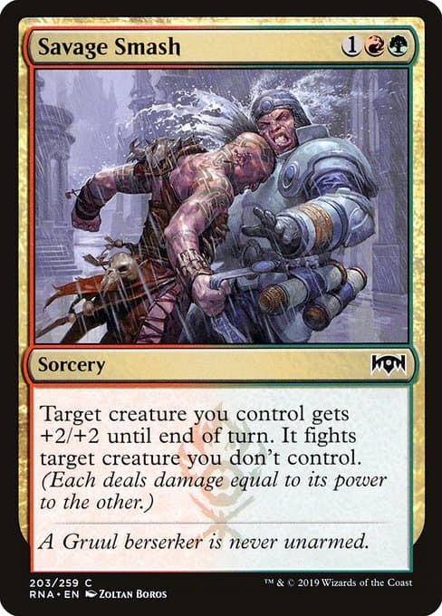 Savage Smash from Ravnica Allegiance (Common)