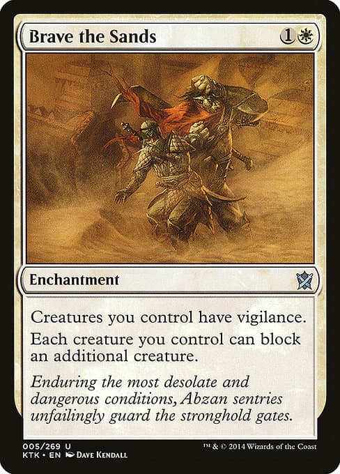 Brave the Sands from Khans of Tarkir (Uncommon)