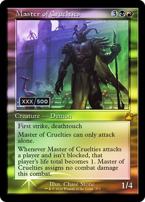 Master of Cruelties from Ravnica Remastered (Mythic)