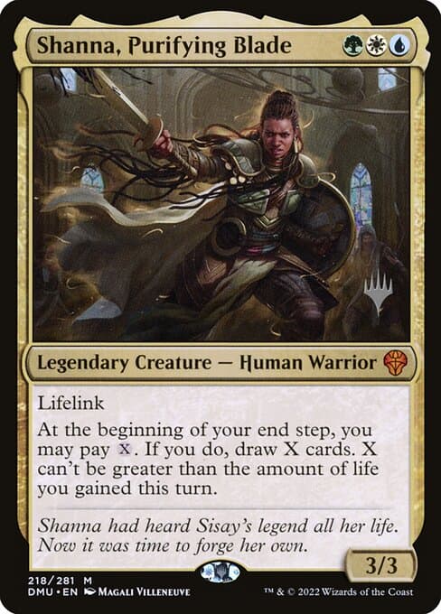 Shanna, Purifying Blade from Dominaria United Promos (Mythic)
