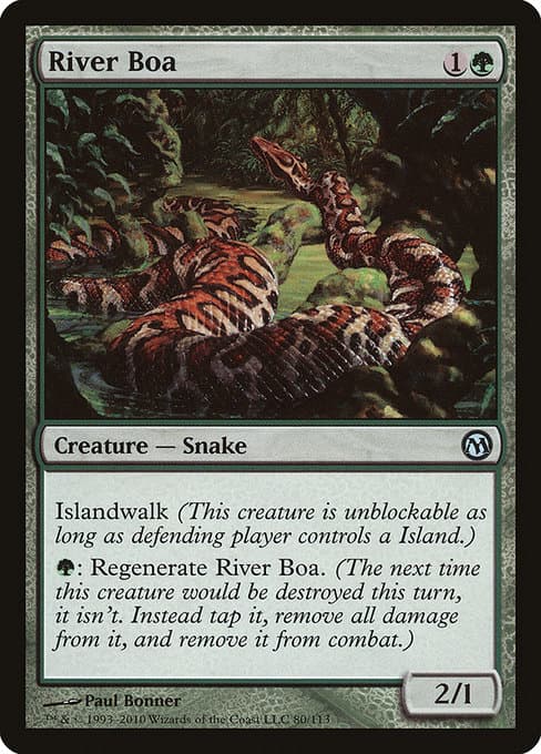 River Boa from Duels of the Planeswalkers (Uncommon)