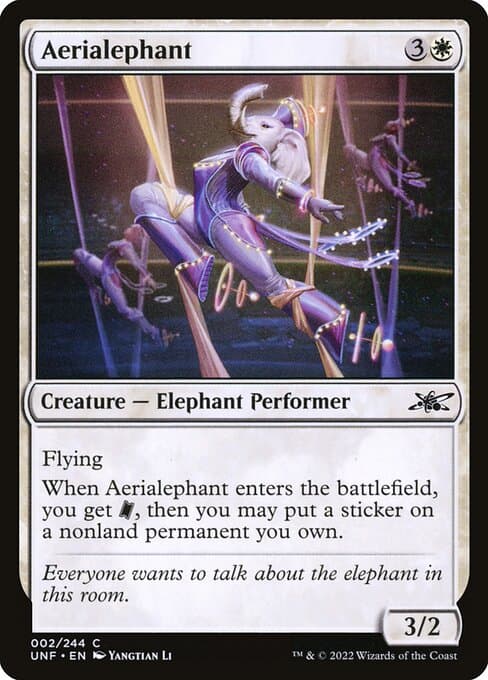 Aerialephant from Unfinity (Common)