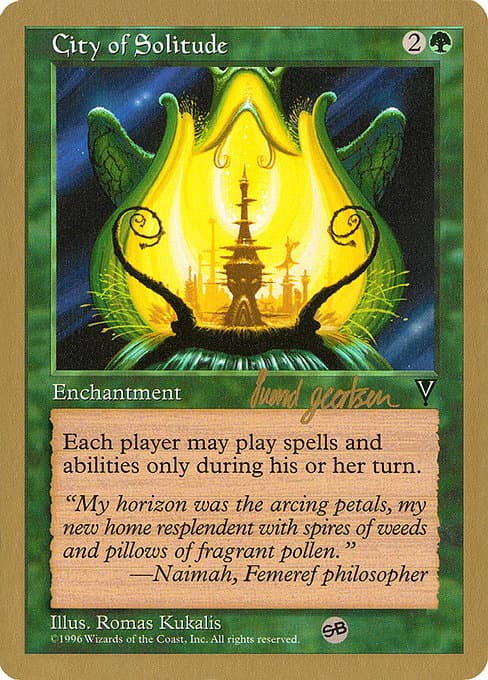 City of Solitude from World Championship Decks 1997 (Rare)