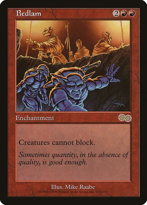 Bedlam from Urza's Saga (Rare)