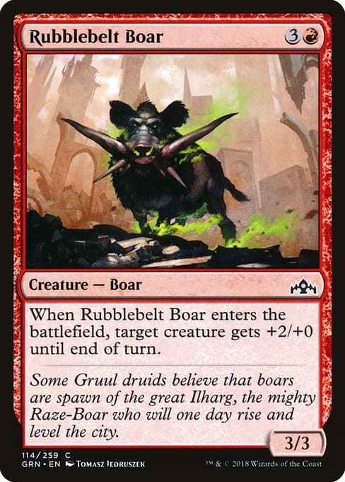 Rubblebelt Boar from Guilds of Ravnica (Common)