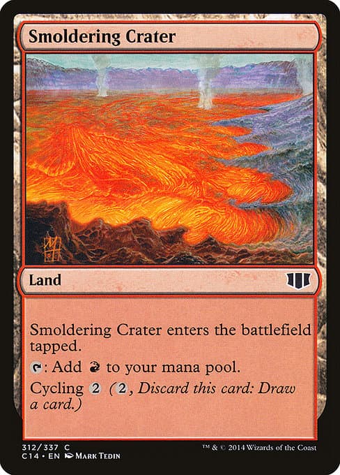 Smoldering Crater from Commander 2014 (Common)