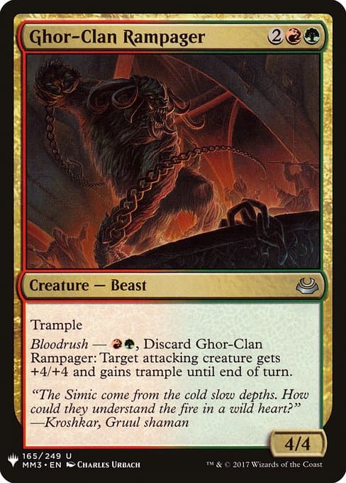 Ghor-Clan Rampager from The List (Uncommon)