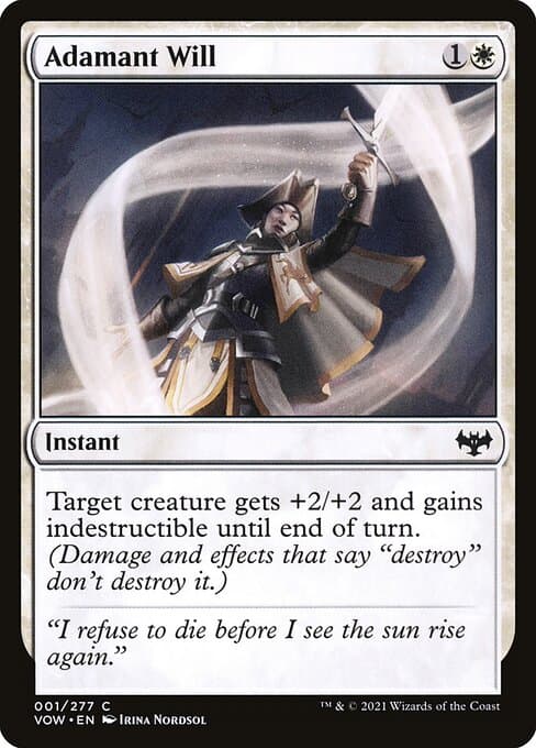 Adamant Will from Innistrad: Crimson Vow (Common)