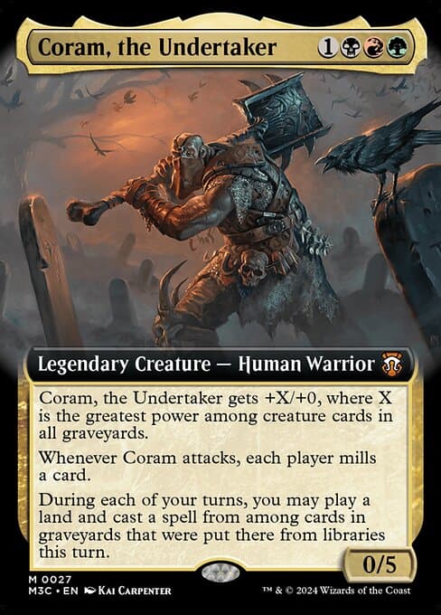 Coram, the Undertaker from Modern Horizons 3 Commander (Mythic)