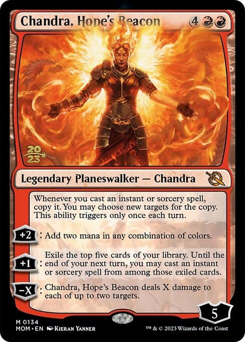 Chandra, Hope's Beacon from March of the Machine Promos (Mythic)