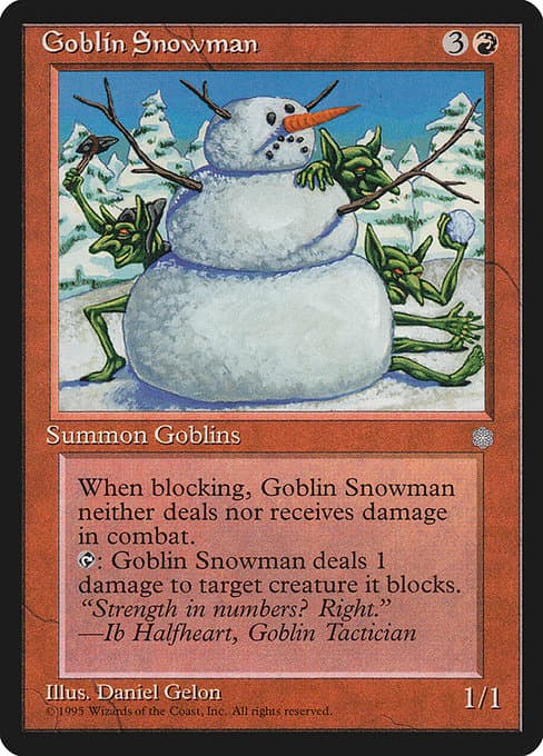 Goblin Snowman from Ice Age (Uncommon)