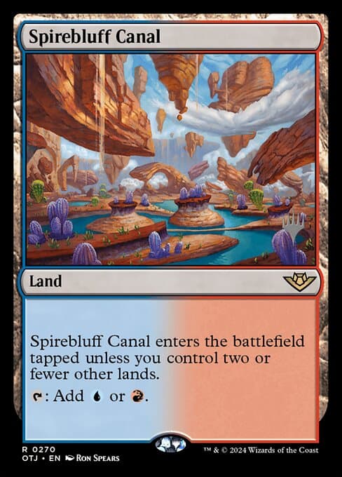 Spirebluff Canal from Outlaws of Thunder Junction Promos (Rare)