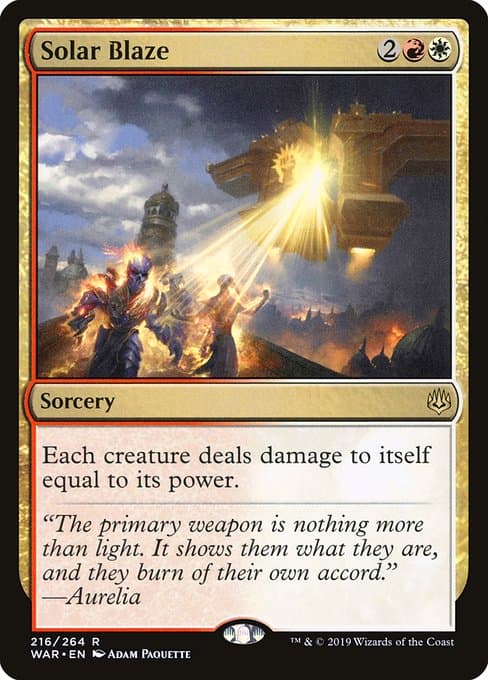 Solar Blaze from War of the Spark (Rare)