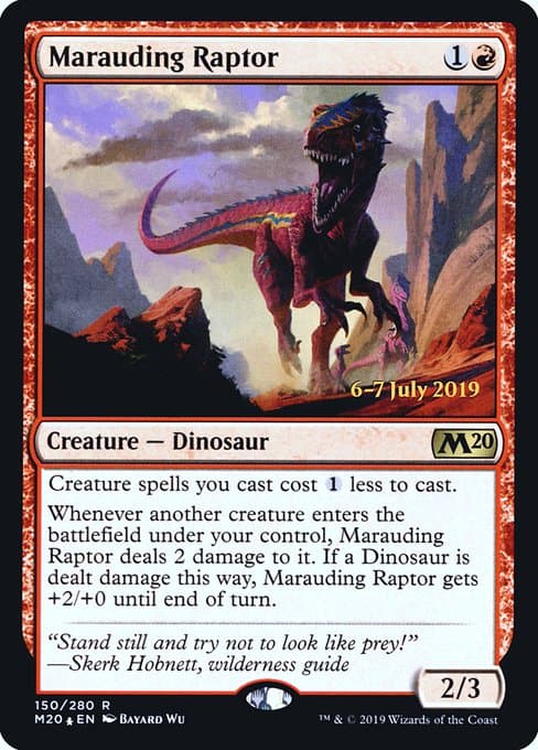 Marauding Raptor from Core Set 2020 Promos (Rare)
