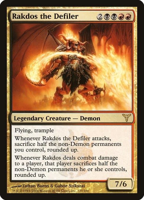 Rakdos the Defiler from Dissension (Rare)